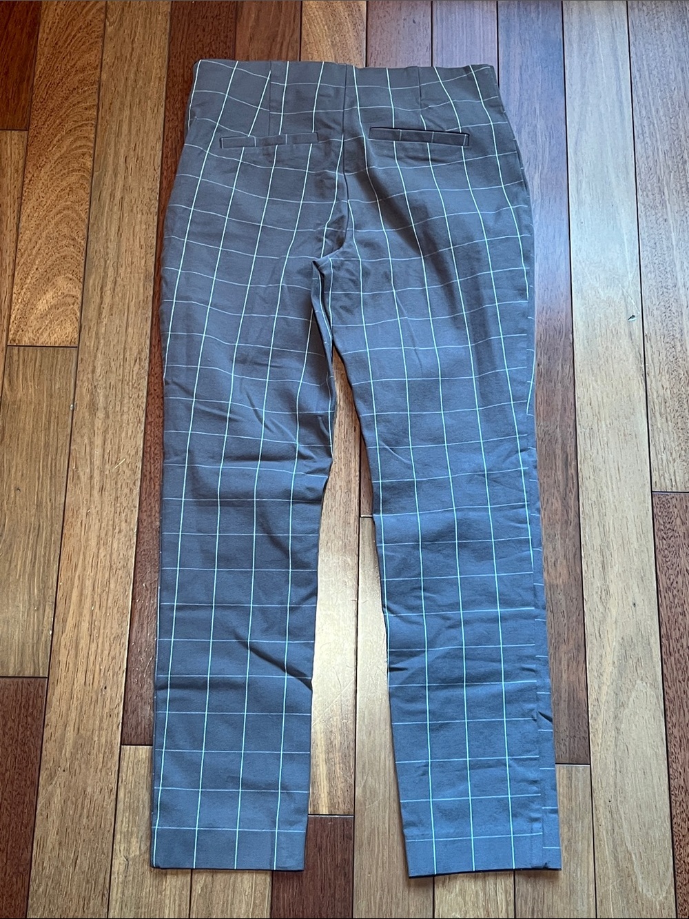 Women’s Brown Windowpane Stretch Dress Pants - Picture 6 of 6
